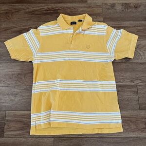 Vintage IZOD Yellow Striped Polo Shirt